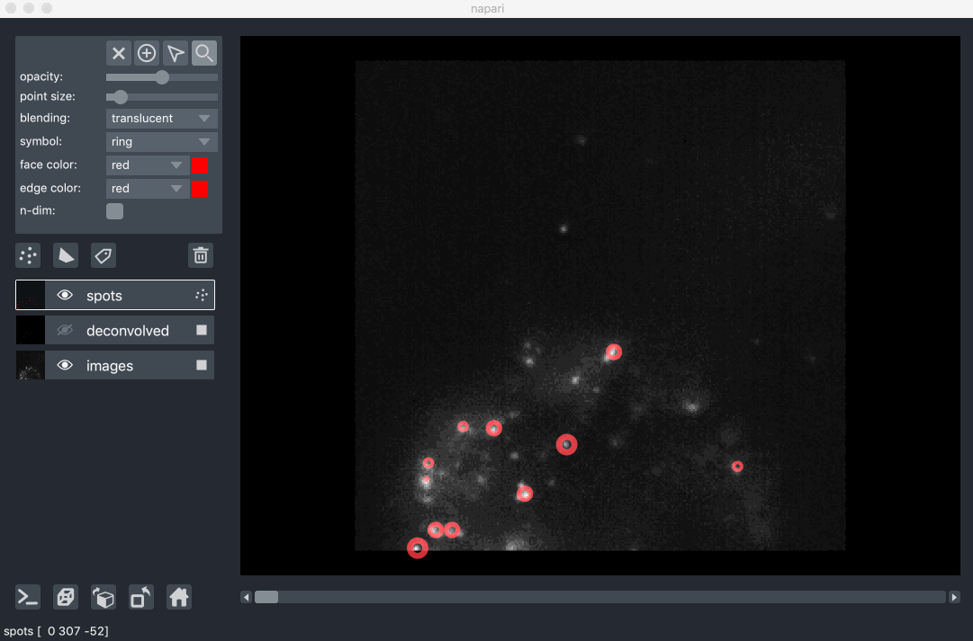 image: smFISH with points overlaid