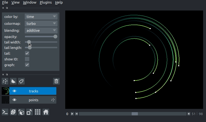 image: tracks tail width